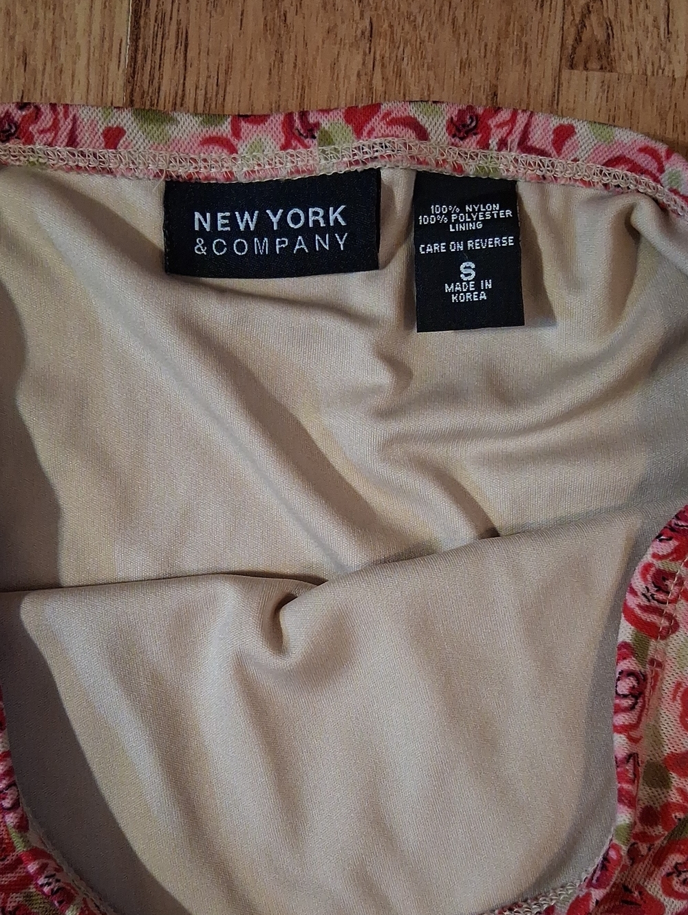New York & Company Pink Floral Pencil Skirt - Picture 2 of 4